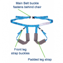 Chair Belt for Sliders with Leg straps