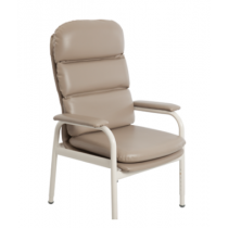 Waterfall High Back Chair Segmented Adjustable Backrest - Vinyl Latte