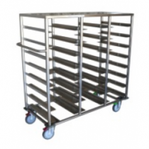 Food Trolley Dispenser 10 tray Stainless Steel
