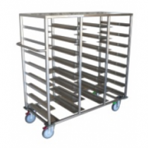 Food Trolley Dispenser 24 tray Stainless Steel