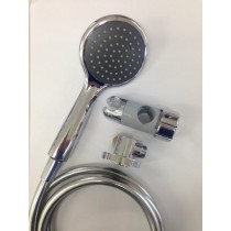 Hand Shower Bar Slide Kit  for 32mm Grab Rail - All Chrome 2.0m Hose & Conical Fitting Handpiece  - Grab rail not included