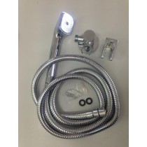 Hand Shower Gravity Feed (Low Pessure) - All Chrome with 2.0 Hose,  with No Drill Conical Fitting (Zero Rated)