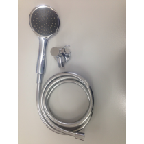 Hand Shower - All Chrome  2.0m Hose Swivel Wall Outlet and dual check non return valve