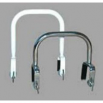Clamp On Bath Rail Large 260mm High - Wide Clamp-Chrome Plated