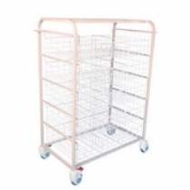 Storage Basket Trolley - 30 Basket Capacity Mesh