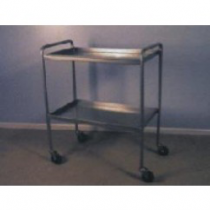 Tray Clearing Trolley 2 Shelf Stainless Steel