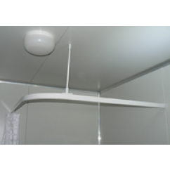 Curtain Track 1200x1200 White (Incl Hooks & install pack)