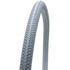 Tyre 24x1-3/8 inch Semi Solid Treaded Tubeless Grey