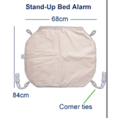 Bed Sensor Pad Alarm Stand Alone with Sounding Alarm Box Mono Plug (1 Black Band)