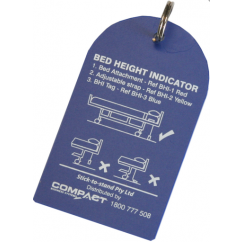 Bed Height Indicator - Tag - Blue (Pack of 6)