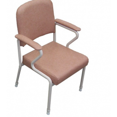 Low Back Utility Chair - with Desk Arms - Vanilla/Champagne