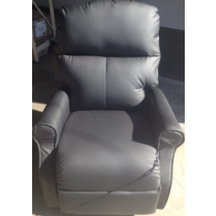 PowerLift / Recliner Chair - Single Motor Monarch Black Vinyl 550 mm x 520 mm