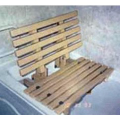 Hire/Week-Bath Board Seat Slatted with Back Rest