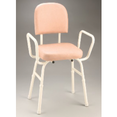 Kitchen Stool with arms - Champagne