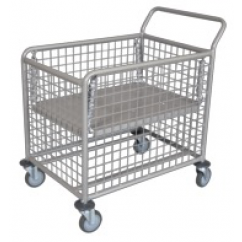 Wet & Dry Linen Trolley Mesh Small with Spring Base - Advance 950 x 750 x 1020H