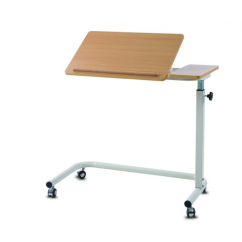 OverBed Table Tilting Split Top Gas Assisted Beech