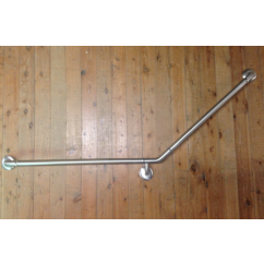 40 Degr ToiletRail  32x700 Horizontal x800mm Left Hand seated Concealed Flange