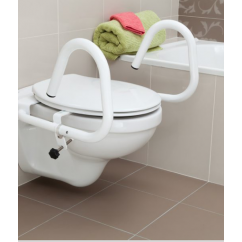 Toilet Seat Rail Throne 3 in 1 - Polished Stainless Steel