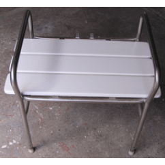 Bench Stool incl Handrails Stainless Steel MUW 170 Kg