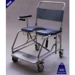 Shower Commode 60cm Weight Bearing Platform with Security arms - Open Front Seat MUW 400Kg
