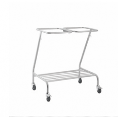 Soiled Linen Trolley Double Stainless Steel