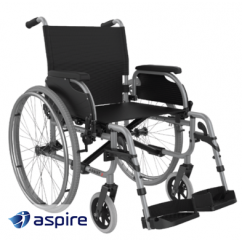 Aspire Assist 2 Wheelchair 40cm (16 inch) Silver