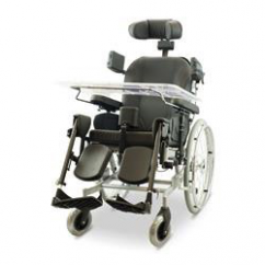Days Tilt in Space Wheelchair 49cm seat (19 inch)- Attendant Handbrakes, Incl Anti tip bars, Lateral supports, meal tray