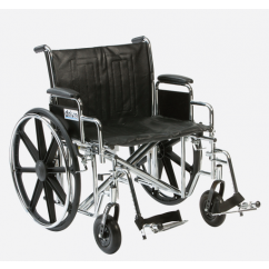 Drive Wheelchair 61cm seat (24 inch) Sentra Bariatric - Swing Away Legrests - Full Arms - 200 Kg