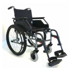 Trakka wheelchair 51cm seat (20 inch) Metallic Gun Metal Grey - Solid Tyres